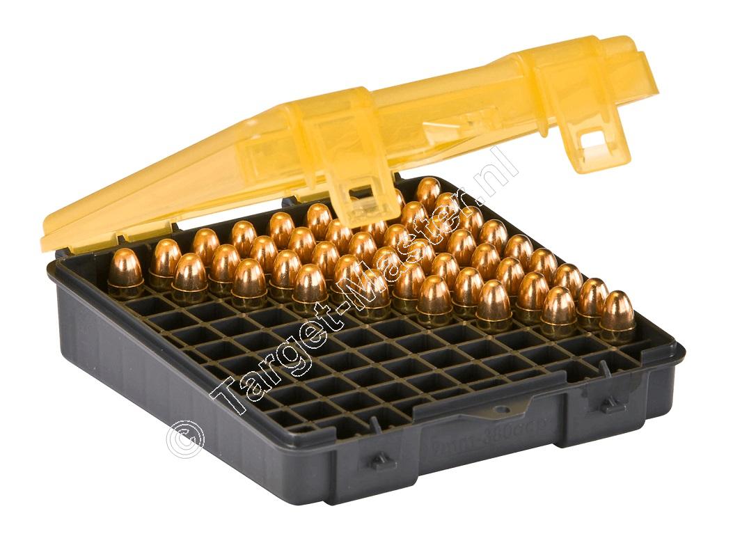 Plano Small Handgun Flip-Top Ammo Case content 100